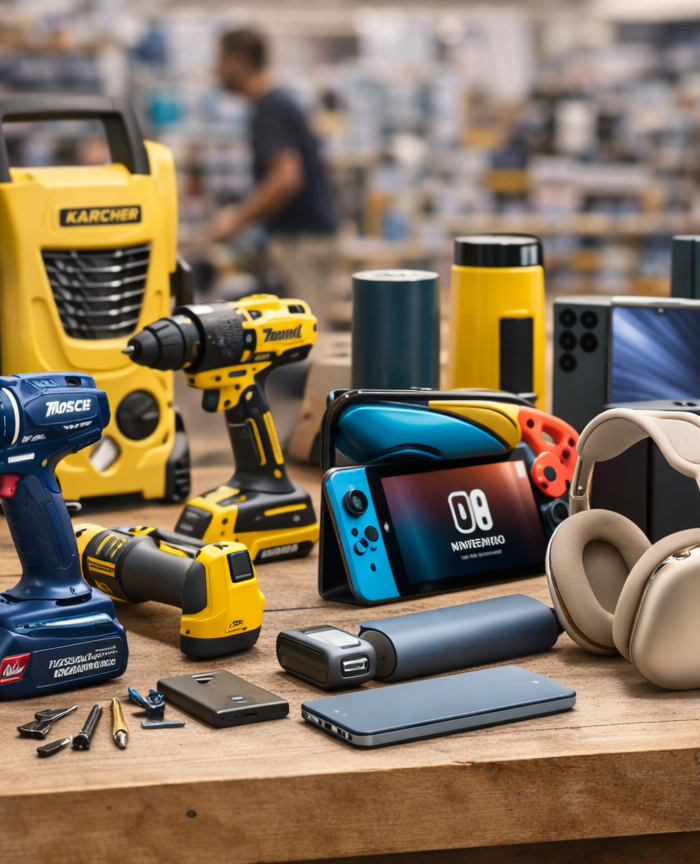 <h1>Hightech trifft Handwerk – alles in einem Shop.<br/><br/></h1>